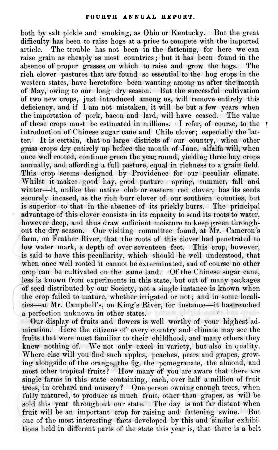 California State Agricultural Society Opening Address 1857