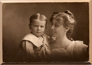 Heber Voorman Tilden with his mother Alice Voorman Tilden