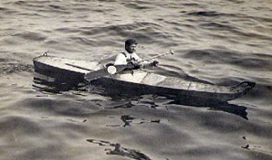 Captain Louis L Lane kayaking