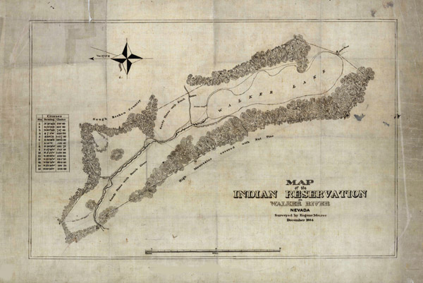 Walker River Reservation Map 1864